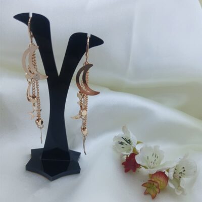 گوشواره شیک مدل ماه و ستاره